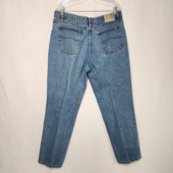 BUGLE BOY 750 Vintage Unisex Baggy Tapered Easy Fit Size 38W 32 IN Exc. Condit. - Picture 2 of 16